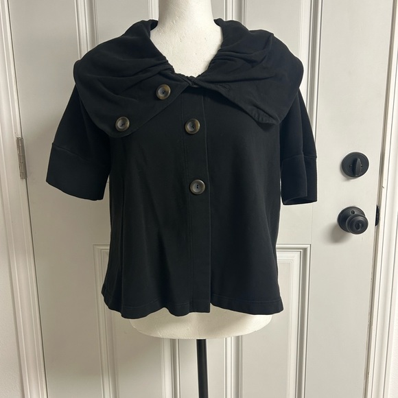 Michael Stars Jersey Wide Lapel Top One Size - Picture 1 of 8